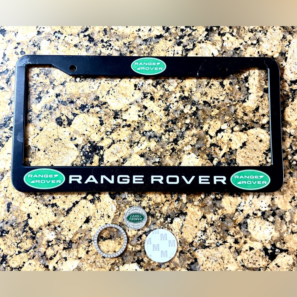 Range, Land Rover License Plate Frame and Bling